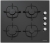 Silverline Siyah Ankastre Set CS5335B01 + BO6504B01 + 3457.6.110.02 Soho