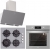 Silverline Gri Ankastre Set CS5429S01 + BO6504S01 + 3457 Soho 60