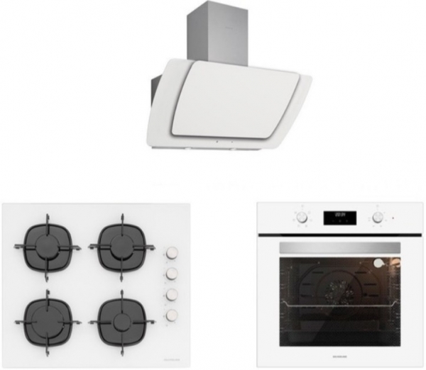 Silverline Beyaz Ankastre Set CS5335W01 + BO6502W02 + 3373 Misto