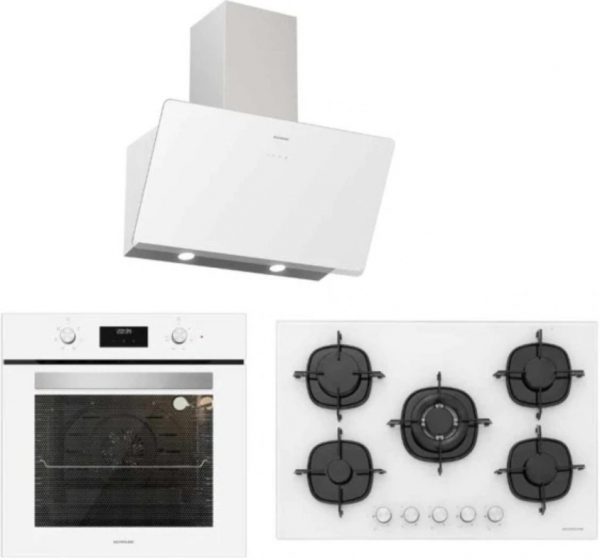 Silverline Beyaz Ankastre Set CS5365W01 + BO6502W02 + 3457 Soho
