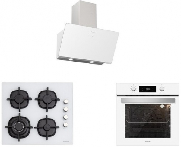Silverline Beyaz Ankastre Set CS5429W01 + BO6504W01 + 3457 Soho 60