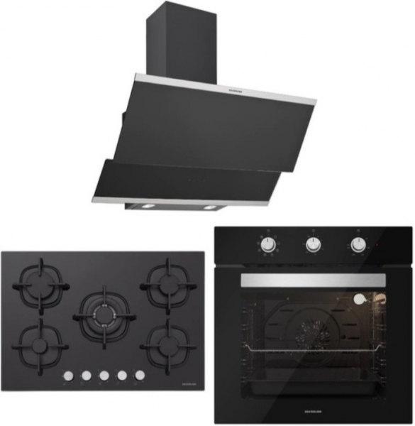 Silverline Siyah Ankastre Set CS5364B01 + BO6503B01 + 3420 Classy 60