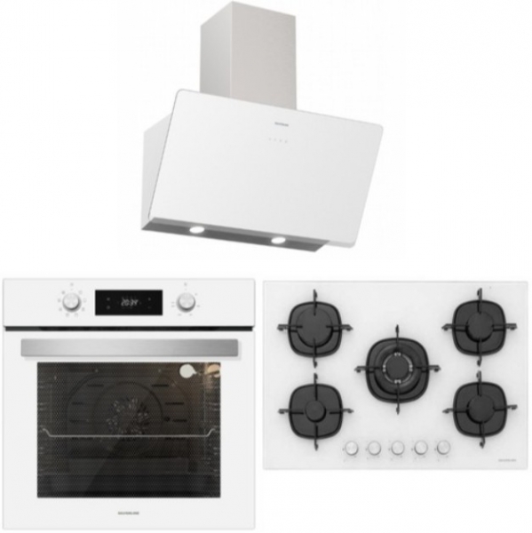 Silverline Beyaz Ankastre Set CS5365W01 + BO6504W01 + 3457 Soho 60