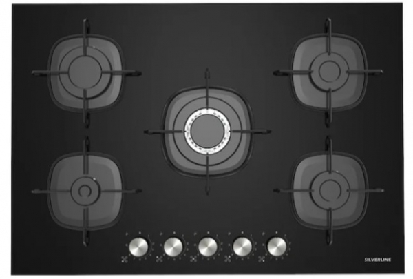 Silverline Siyah Ankastre Set CS5622B01 + BO65E1B01 + 3490 Oslo 90
