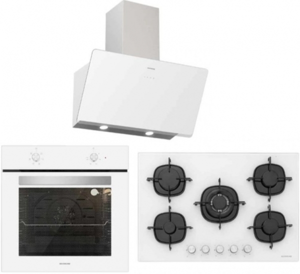 Silverline Beyaz Ankastre Set CS5365W01 + BO6501W01 + 3457 Soho