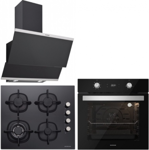 Silverline Siyah Ankastre Set CS5429B01 + BO6504B01 + 3420 Classy