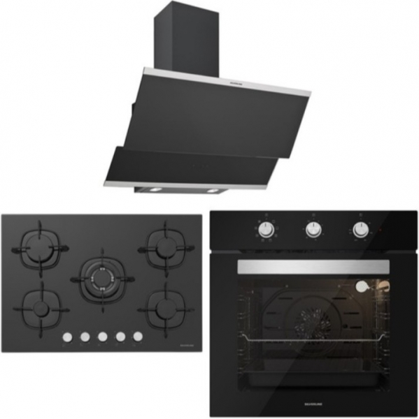 Silverline Siyah Ankastre Set CS5365B01 + BO6503B01 + 3420 Classy