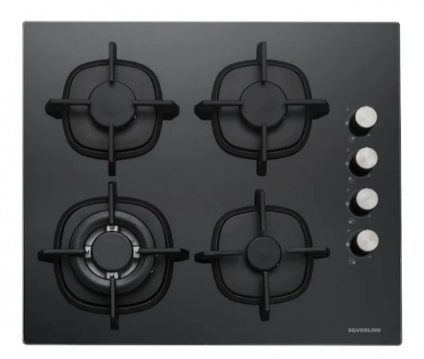 Silverline Siyah Ankastre Set CS5429B01 + BO6503B01 + 3490 Oslo