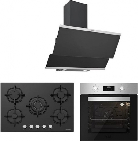 Silverline Siyah Ankastre Set CS5364B01 + BO6502X02 + 3420 Classy