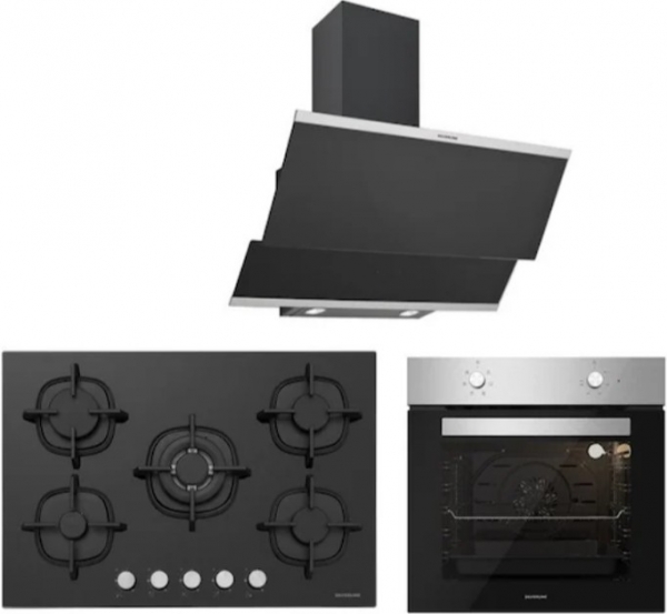 Silverline Siyah Ankastre Set CS5364B01 + BO6501X01 + 3420 Classy