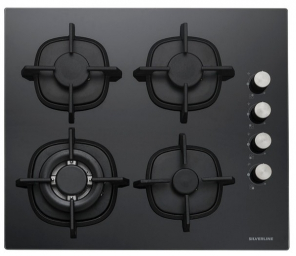 Silverline Siyah Ankastre Set CS5429B01 + BO6501B01 + 3457 Soho