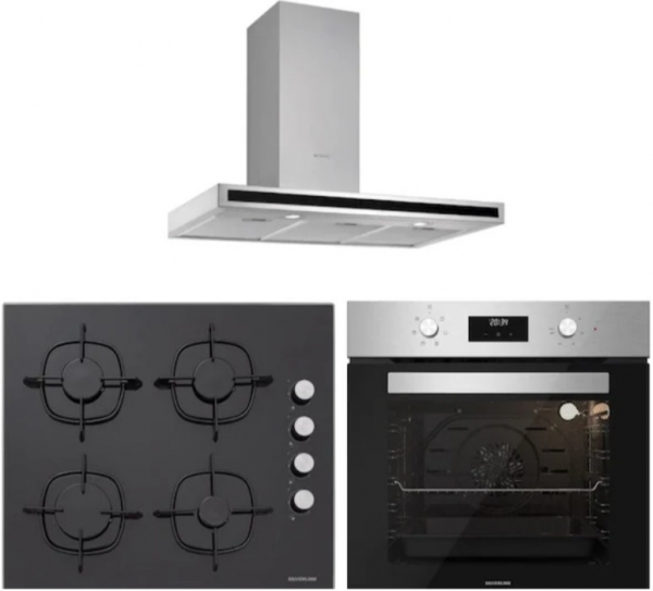 Silverline İnox Ankastre Set CS5335B01 + BO6502X02 + 3173 Quadro
