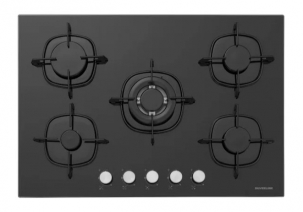 Silverline Siyah Ankastre Set CS5365B01 + BO6501B01 + 3490 Oslo
