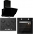 Silverline Siyah Ankastre Set CS5365B01 + BO6501B01 + 3490 Oslo