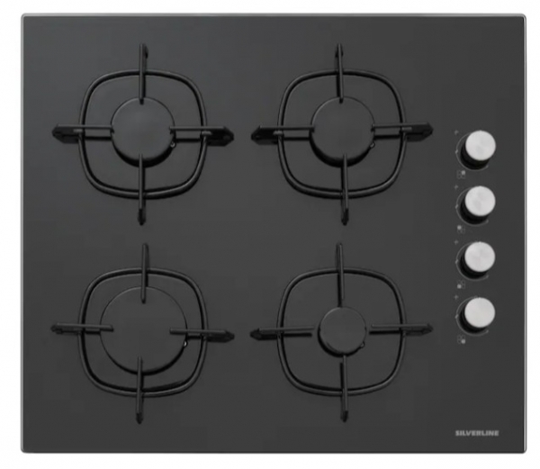Silverline Siyah Ankastre Set CS5335B01 + BO6502B02 + 3490 Oslo