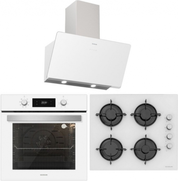 Silverline Beyaz Ankastre Set CS5349W01 + BO6504W01 + 3457 Soho