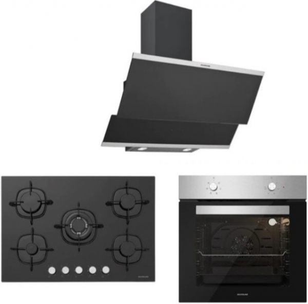 Silverline Siyah Ankastre Set CS5365B01 + BO6501X01 + 3420 Classy