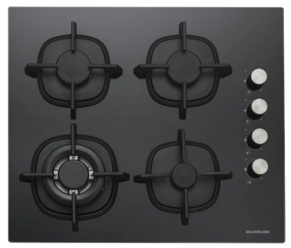 Silverline Siyah Ankastre Set CS5429B01 + BO65E1B01 + 3490 Oslo