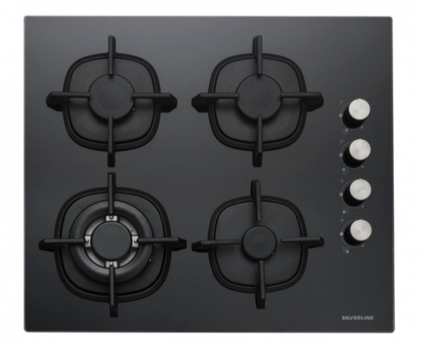 Silverline Siyah Ankastre Set CS5429B01 + BO6501B01 + 3490 Oslo