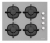 Silverline Gri Ankastre Set CS5343S01 + BO6503S01 + 3457 Soho