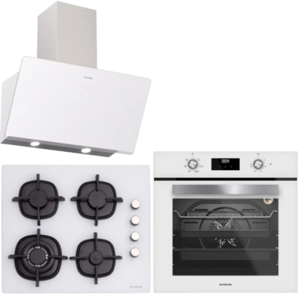 Silverline Beyaz Ankastre Set CS5429W01 + BO6502W02 + 3457 Soho