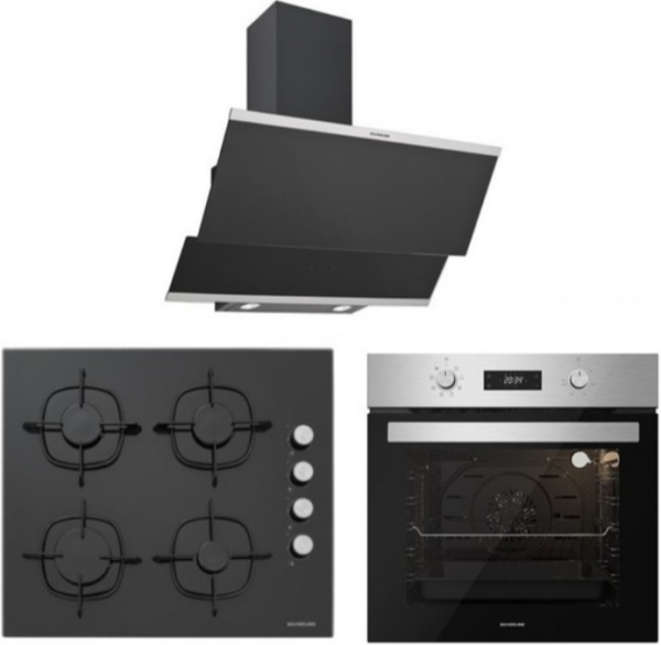 Silverline Siyah Ankastre Set CS5335B01 + BO6504X01 + 3420 Classy