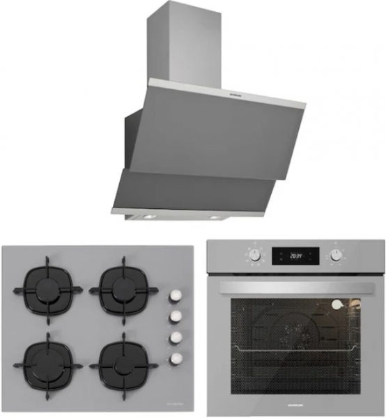 Silverline Gri Ankastre Set CS5335S01 + BO6504S01 + 3420 Classy 60