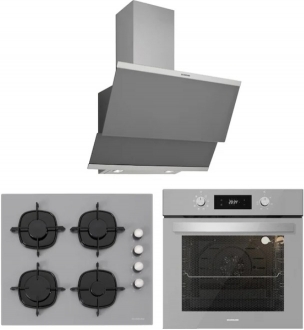 Silverline Gri Ankastre Set CS5335S01 + BO6504S01 + 3420 Classy 60