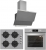 Silverline Gri Ankastre Set CS5335S01 + BO6504S01 + 3420 Classy 60