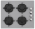 Silverline Gri Ankastre Set CS5335S01 + BO6504S01 + 3457 Soho
