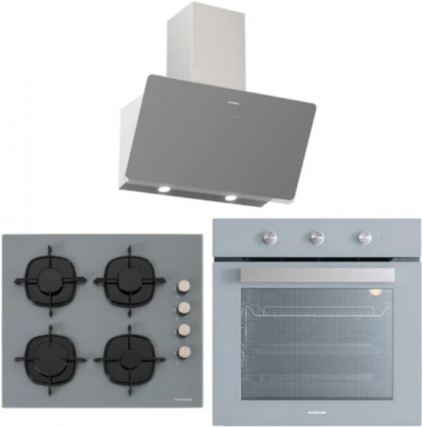 Silverline Gri Ankastre Set CS5335S01 + BO6503S01 + 3457 Soho