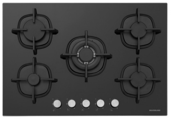 Silverline Siyah Ankastre Set CS5364B01 + BO6501B01 + 3490 Oslo