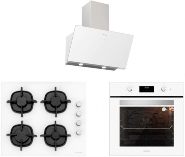 Silverline Beyaz Ankastre Set CS5343W01 + BO6502W02 + 3457 Soho