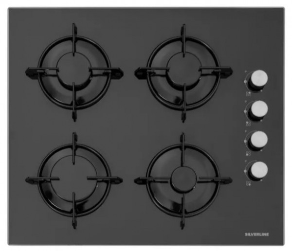 Silverline Siyah Ankastre Set CS5349B01 + BO6501X01 + 3472 BOLD