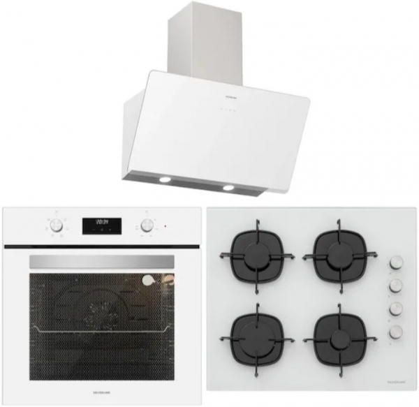Silverline Beyaz Ankastre Set CS5335W01 + BO6502W02 + 3457 Soho 60