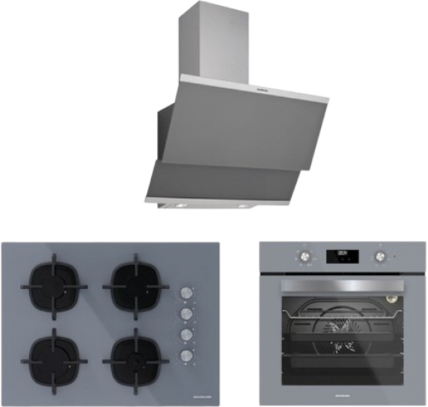 Silverline Gri Ankastre Set CS5610S01 + BO6502S02 + 3420 Classy 60