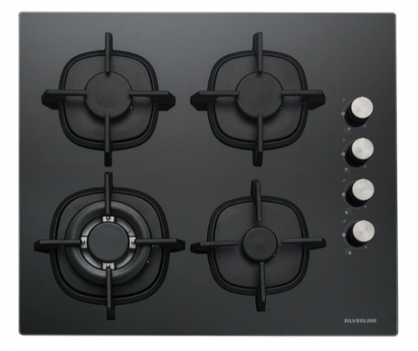 Silverline Siyah Ankastre Set CS5429B01 + BO65E1B01 + 3481 FLAM