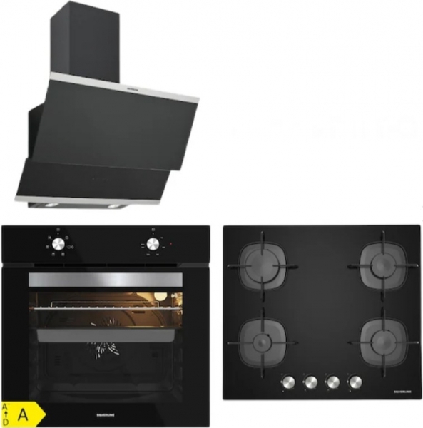 Silverline Siyah Ankastre Set CS5623B01 + BO65E1B01 + 3420 Classy