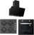 Silverline Siyah Ankastre Set CS5349B01 + BO6502B02 + 3457.6.110.02 Soho
