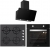 Silverline Siyah Ankastre Set CS5343B01 + BO6501B01 + 3457.6.110.02 Soho