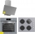 Silverline Gri Ankastre Set CS5349S01 + BO6504S01 + 3481 FLAM