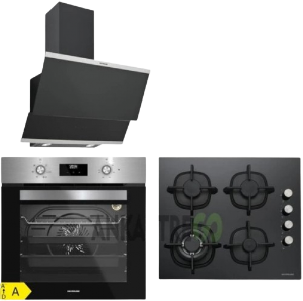 Silverline Siyah Ankastre Set CS5429B01 + BO6502X02 + 3420 Classy