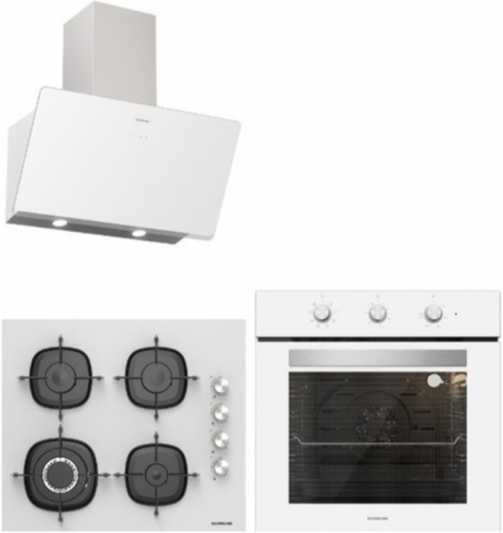 Silverline Beyaz Ankastre Set CS5629W01 + BO6503W01 + 3457 Soho 60