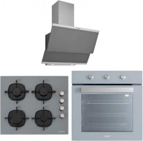 Silverline Gri Ankastre Set CS5335S01 + BO6503S01 + 3420 Classy