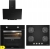 Silverline Siyah Ankastre Set CS5623B01 + BO65E1B01 + 3481 FLAM