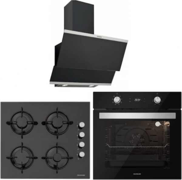 Silverline Siyah Ankastre Set CS5349B01 + BO6504B01 + 3420 Classy