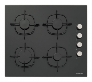 Silverline Siyah Ankastre Set CS5335B01 + BO6503B01 + 3490 Oslo
