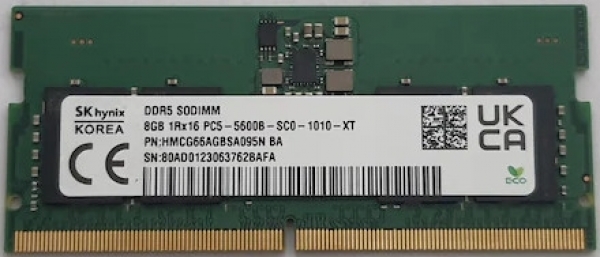 SK Hynix HMCG66AGBSA095N 8 GB 5600 MT