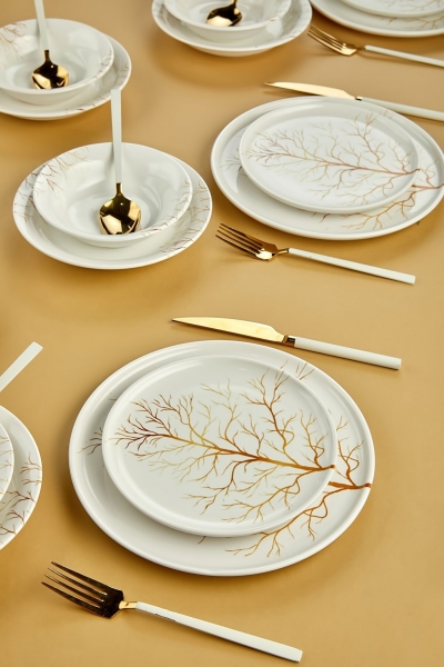 Erbaşlar Golden Tree 24 Parça Yemek Takımı (24 Parça)