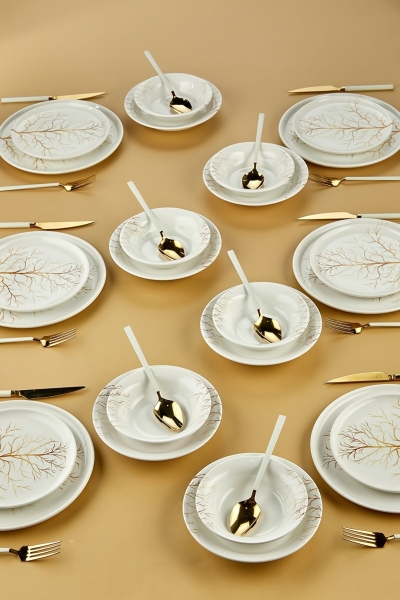 Erbaşlar Golden Tree 24 Parça Yemek Takımı (24 Parça)
